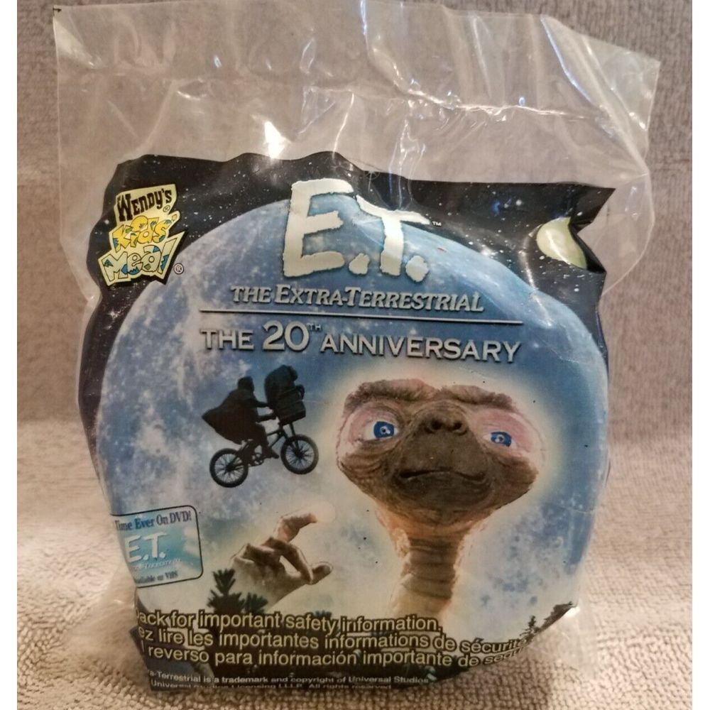 Wendy's‎ 2002 20th Anniversary E.T. Kids Meal Toys 2 Sided Puzzle Sealed